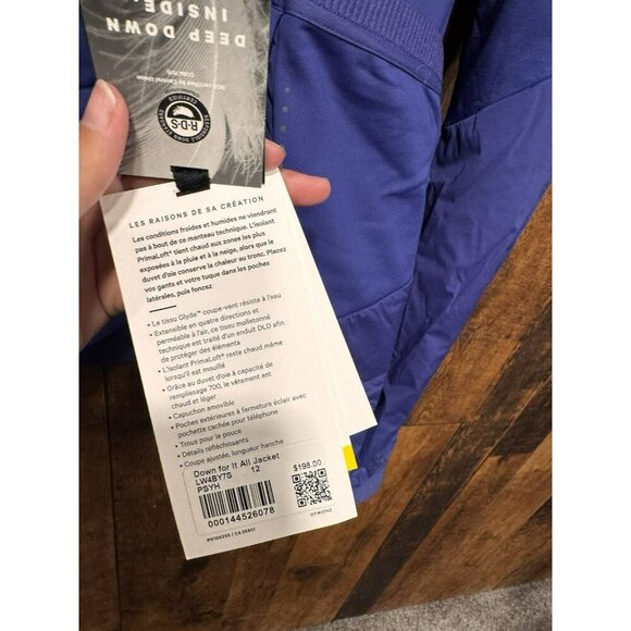 NWT Lululemon Down for It All Jacket Psychic Size 12 - Picture 4 of 7